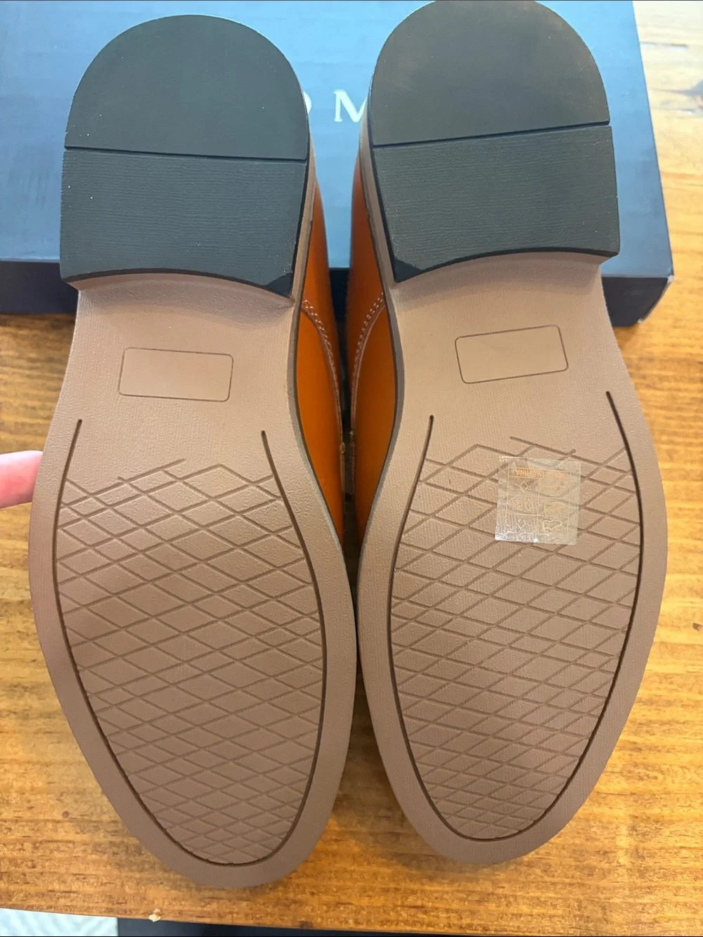 NIB Boys Dress Derby Shoes in Cognac Brown